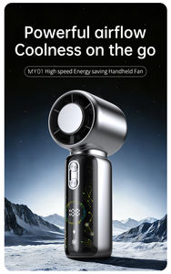 Digital Display DC Motor 5V 3000mAh Outdoor Strong Wind Mini <b>Fan</b> Handheld High Speed USB <b>Rechargeable</b> Wireless Handhold <b>Fans</b> - Product Image 4