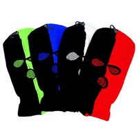 Cagoule de ski Y2K bicolore personnalisée, tricotée à 3 trous, chaude, style Shiesty, unisexe, pour l'hiver, la moto, la fête, vente en gros, OEM