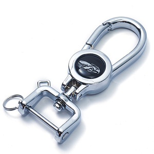 Car Keychain Zinc Alloy Chrome Plating Minimalist Design Home Use - Product Image 2