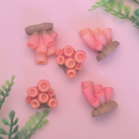 100 Figuras Decorativas de Coral Oceánico de Resina Kawaii, Modelo para Manualidades, Decoración del Hogar, Miniatura, Accesorios para Jardín de Hadas