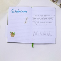 Carnet A5 personnalisé en tissu de lin, reliure parfaite, avec ceinture abdominale, pour le bureau/école, vente en gros