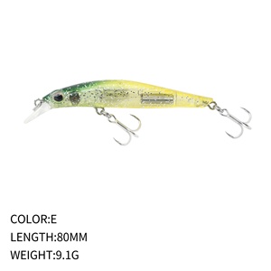 Señuelo artificial duro de pesca The Brave de 80 mm/9 g, tipo Minnow hundible con transferencia de gravedad central magnética y anzuelos <span class=keywords><strong>para</strong></span> peces. - Product Image 5