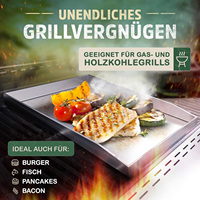 Argent Résistant Aux Hautes Températures En Acier Inoxydable Grill Pan Extérieur Barbecue Pelle Barbecue Tablier Barbecue Plaque En Gros