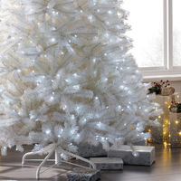 Sapins de Noël artificiels de qualité supérieure en PVC luxueux avec branches moelleuses et support métallique robuste pour la décoration de la maison et des fêtes