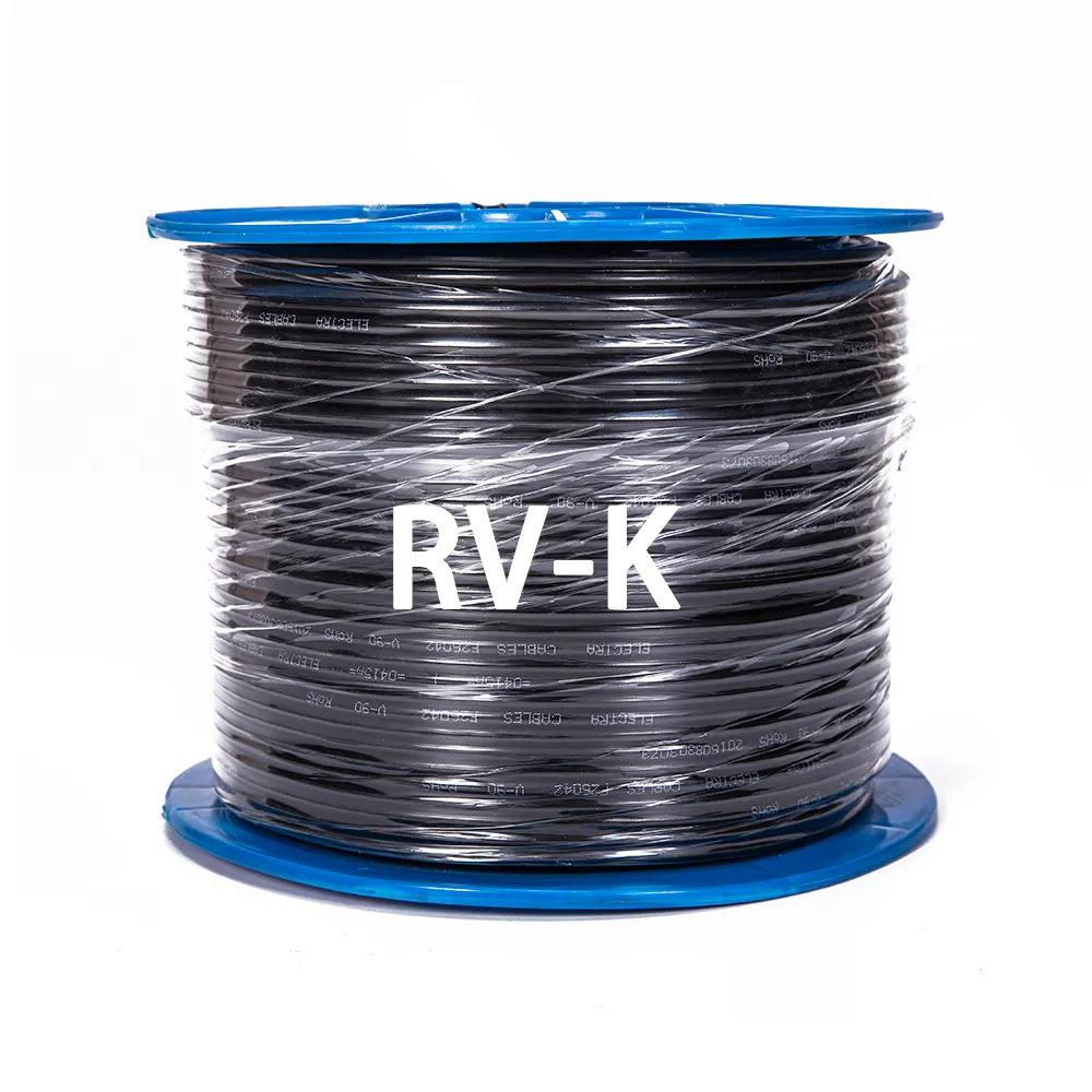 Güç kablosu RV-K XLPE yalıtımlı PVC kılıf dairesel elektrik kablo tel XLPE kablo fiyatları