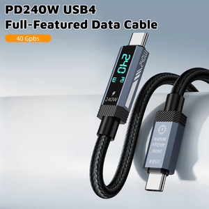 <span class=keywords><strong>สาย</strong></span> USB C to USB C ยาว 1.2 เมตร รองรับกำลังไฟ 240 วัตต์ ถ่ายโอนข้อมูล 40Gbps รองรับวีดีโอ 8K สำหรับแล็ปท็อป แท็บเล็ต โทรศัพท์มือถือ โซนี่ เดลล์ และ <span class=keywords><strong>HP</strong></span> - Product Image 4