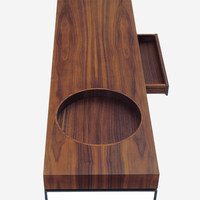 Nouvelle table console en bois massif de style moderne Wabi-Sabi postmoderne pour salon et restaurant, meubles personnalisables