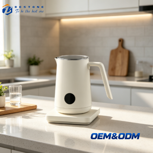 Mousseur à lait électrique automatique 500W, mousseur et chauffe-lait pour café, latte, cappuccino, lait chaud - Product Image 1