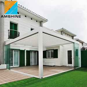 Gazebo de Jardín Motorizado Bioclimático de Aluminio con Techo de Láminas y Luz LED - Product Image 6
