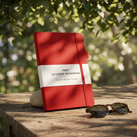 Carnet ligné A5 tendance 2026-2027, couverture rigide, personnalisable pour fournitures scolaires