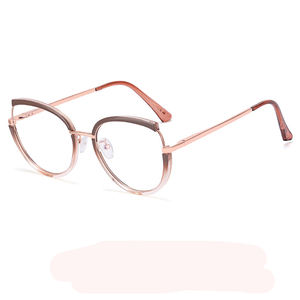 אנטי כחול חסימת משקפיים מסגרת מסגרת חדשה חם נשים סגסוגת אופנה משקפיים משקפיים אופטי uv400 מרשם משקפיים <span class=keywords><strong>2025</strong></span> - Product Image 4