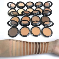 Cosmétiques de marque privée pour la peau foncée poudre compacte visage palette de poudre pressée