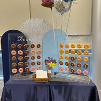 Gaojian Présentoir personnalisé en acrylique pour fêtes de mariage Supports muraux pour beignets ou bagels pour présentation sur table