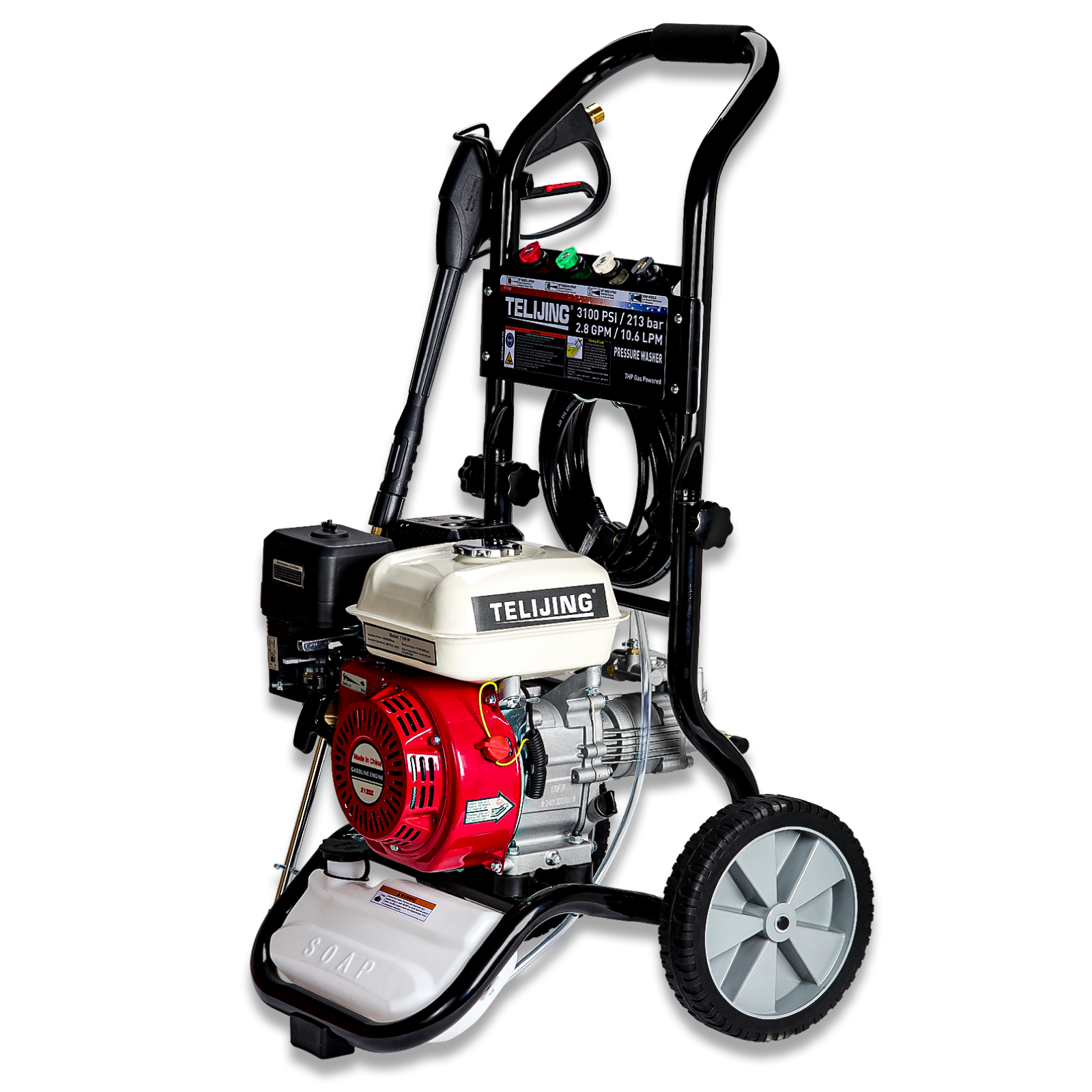 Многофункциональная бензиновая моечная машина высокого давления, 3100psi/213 бар