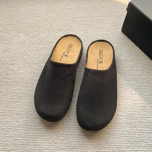 Wholesale Custom OEM Clog <strong>Mules</strong> Women <strong>Men</strong> Suede Upper Closed Toe Slip on Casual Home Outdoor <strong>Slippers</strong> - Product Image 6