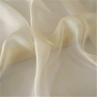 Promotie zachte effenkleurige soepele ademende natuurlijke 100% pure zijden chiffon stof voor dames zonwerende kleding textiel