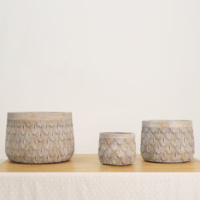 Pots à fleurs en fibres de ciment pour l'Europe, durables, écologiques, pour l'intérieur et l'extérieur, pour la décoration de jardins, d'hôtels et de maisons