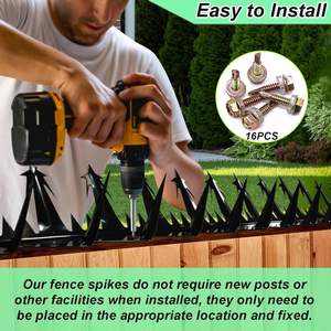 Púas de Seguridad Anti-Escalada de Alta Resistencia de 74 Pulgadas para Cercas, Disuasión de Intrusos y Animales, Fabricadas con Alambre de Hierro y Alambre de Púas, Categoría de Producto - Product Image 2