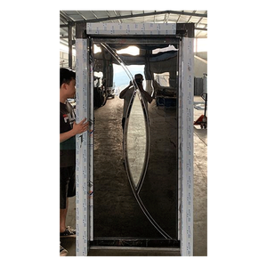 Portes d'entrée en acier inoxydable pour boîte de nuit, restaurant et <span class=keywords><strong>pub</strong></span>, porte pliante double - Product Image 4