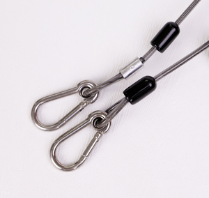 DFR1113 1.5M 2M 3M Cordon enrouleur en PU personnalisé à verrouillage automatique, avec mousqueton de sécurité, CN GUA - Product Image 5