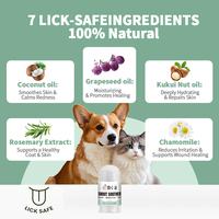 Extrait végétal végétalien, ingrédients naturels, apaisant pour le museau des chats, chiens, lapins - Guérit la peau sèche, formule comestible et silencieuse