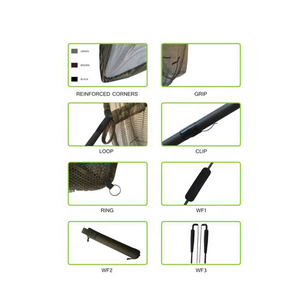 42 pouces Vert Barel <span class=keywords><strong>Brochet</strong></span> Pêche à La Carpe Spécimen Épuisette Avec Épandeur Bloc F08-N8282 - Product Image 6
