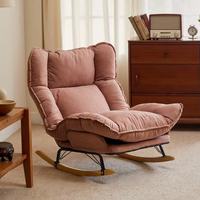 Fauteuil à bascule moderne et populaire, en tissu rembourré, extra-large, avec dossier haut réglable, multifonction, en promotion