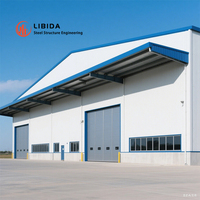 Hangar de Acero Prefabricado de Gran Envergadura, Anticorrosión, para Mantenimiento de Aeronaves