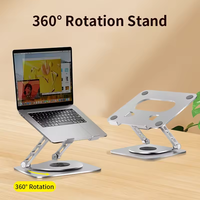 Support pour ordinateur portable ergonomique en aluminium Great Roc, réglable, rotation à 360 degrés, support pour ordinateur portable L36, adapté aux appareils de 17 pouces
