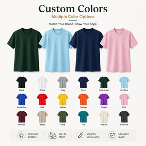 เสื้อยืดพรีเมียมผู้ชาย คอตตอน 100% เนื้อนุ่ม ระบายอากาศดี คอกลม คลาสสิค รับสกรีนโลโก้ ขายส่ง 12 สี สีเขียวเข้ม ไซส์ S-4XL - Product Image 2