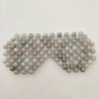 Masque pour les yeux en jade magnétique doré soie Jade Tianshan Cui tissé pour les cernes soulagement des poches thérapie SPA en gros