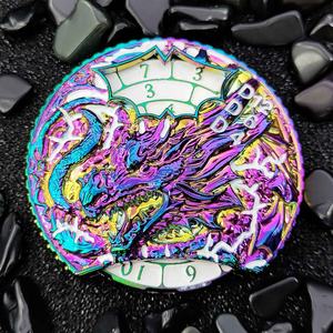 Dados Mágicos de Dragón Arcoíris, Dados Metálicos para Juegos de Rol, Ruleta, Dados DND - Product Image 1