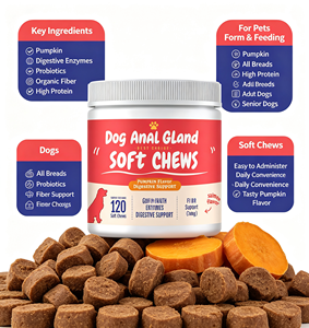 Suplemento para Glándulas Anales de Perro, Masticables Blandos para la Salud Digestiva e Intestinal, con Probióticos de Calabaza, OEM - Product Image 3