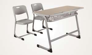 Bureau d'écriture en métal confortable et durable au design moderne pour les élèves du primaire et du secondaire, meubles d'appartement, tutorat - Product Image 3