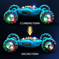Voiture RC 2.4G 4x4 télécommandée, double face, avec effets de torsion, lumières et pulvérisation, pour enfants et adultes