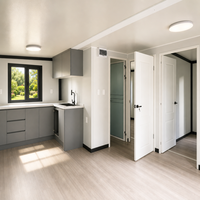 Maison conteneur modulaire pliable en panneaux sandwich d'acier de 20 pieds à double aile extensible pour l'hébergement de projets