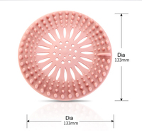 Crépine de vidange d'évier en plastique durable attrape-cheveux couvercles de vidange multicolores flexibles pour salle de bain baignoire douche