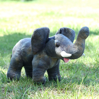 Peluche d'éléphant simulée, adorable poupée éléphant, coussin de sommeil grande taille, poupée en tissu, cadeau d'anniversaire pour la Journée des enfants, vente en gros