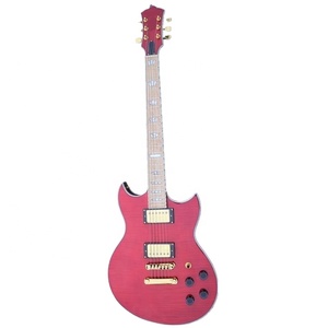 <span class=keywords><strong>Chitarra</strong></span> Elettrica Weifang Rebon a 6 Corde, Modello LP Double Cut, Colore Rosso Vino - Product Image 1