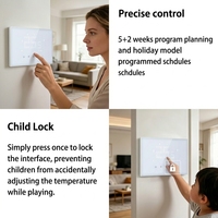Thermostat intelligent WiFi Tuya HY132 pour chauffage par le sol, contrôleur de température, contrôle de la maison intelligente pour appartement résidentiel