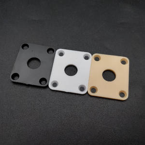 Couvercle de plaques de prise de <span class=keywords><strong>guitare</strong></span> carrée en plastique pour <span class=keywords><strong>guitare</strong></span> électrique LP noir/blanc/jaune - Product Image 6