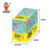 Bonbons gélifiés halal en forme de champignon, saveur fruitée, bonbons mous, emballage en boîte pour marque privée, vente en gros