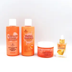 4-in-1 Set Moisturizing Hydration Nourishing Collagen Skincare Repair Cream Lotion Serum Toner 4-in-1 Skincare Set