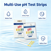 Tiras Reactivas de pH 4.5-9.0 para Orina y Saliva, Prueba Rápida y Precisa del Equilibrio del pH Corporal en Casa