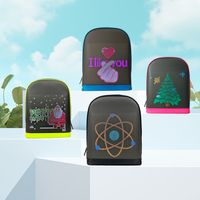 Sac à dos publicitaire numérique intelligent avec écran vidéo programmable, panneau d'affichage électronique dynamique, étanche, LED