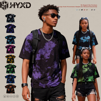 T-shirts unisexes surdimensionnés avec logo personnalisé pour hommes, 100% coton, tie-dye, tissu épais, manches courtes, tailles jusqu'à 5XL, t-shirts pour hommes