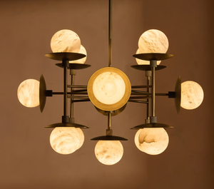 <span class=keywords><strong>Lampadario</strong></span> Cara <span class=keywords><strong>con</strong></span> Sfera in Alabastro, Lampada da Soffitto per Soggiorno - Product Image 1