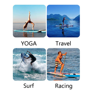 Planche de surf gonflable tendance, nouvelle vente, grain de bois, PVC, planche à pagaie universelle, écologique, portable, aileron simple - Product Image 6