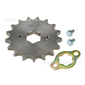 เฟืองโซ่เหล็ก Zhen Nirui ขนาด 17 ฟัน รู 20 มม. สำหรับซ่อมบำรุงรถจักรยานยนต์ อะไหล่เฟืองขนาดเล็ก 428 - Product Image 4