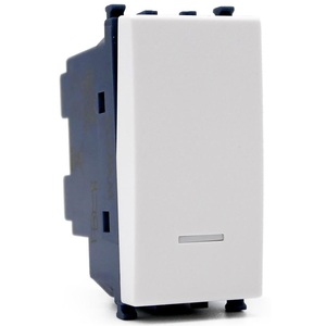 Single <b>Pole</b> Inverter With White Indicator <b>Light</b> Compatible With Vimar Arke - Product Image 1